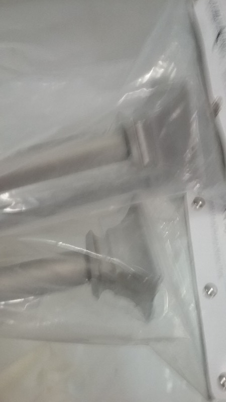 3x Silver Curtain Rod