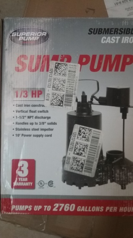 13 HP Sump Pump