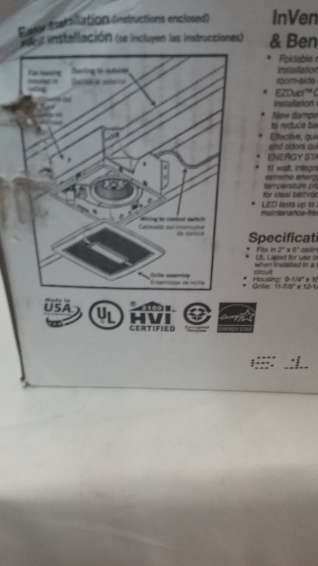 NuTone InVent Fan