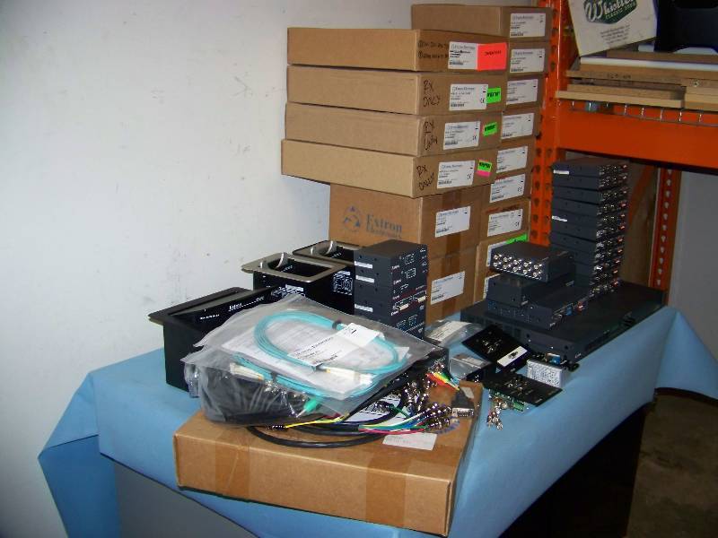 lot 66 image: (LARGE LOT) Extron Electronics, Audio  Video Items