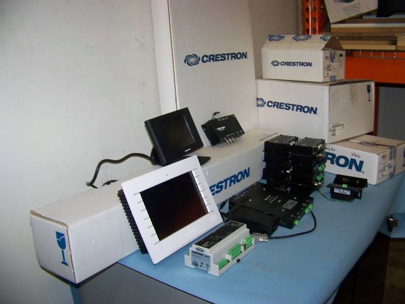 lot 67 image: (LARGE LOT) Crestron, Touch Panels, Speaker Bar and other Audio  Video items