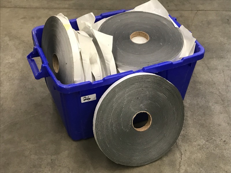 lot 26 image: Tote Of 1 Foam Tape Rolls