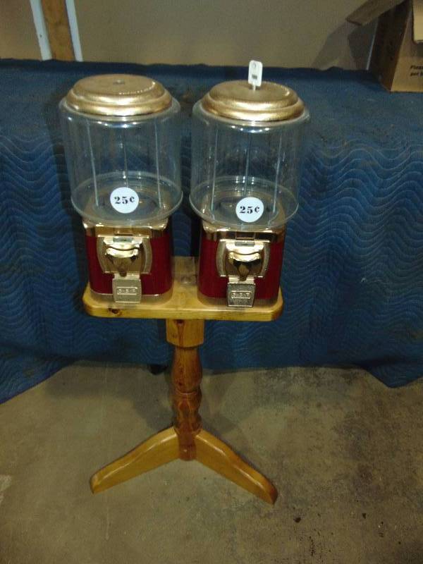 Twin Candy Dispensers On Stand