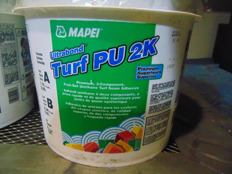 (2) Pales of Turf PU 2K Turf Seam Adhesive