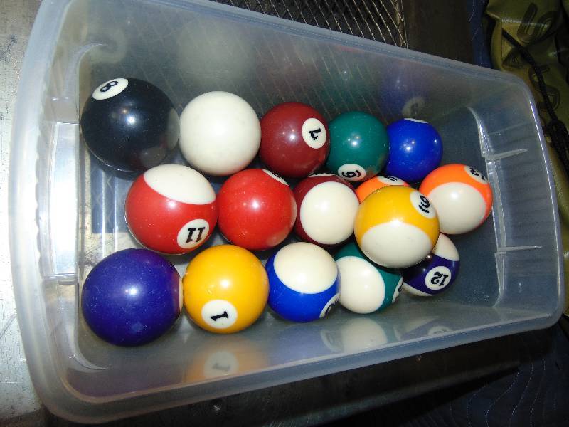 Set of Pool Balls