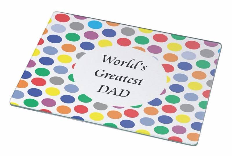 Rikki Knight 8 x 8 Worlds Greatest Mom Colored Polka Dot Design Ceramic Art Tile