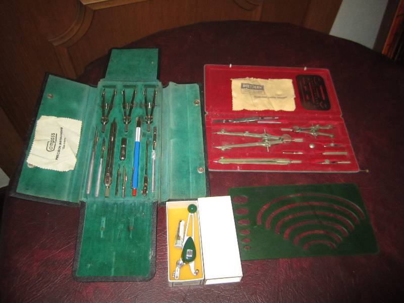 lot 116 image: GERMAN DRAFTING TOOL SETS