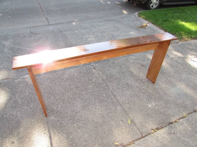 lot 18 image: BEHIND THE SOFA TABLESHELF. HOMEMADE