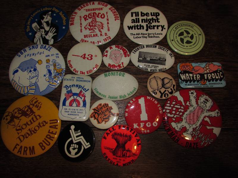 lot 234 image: VINTAGE PINS  BUTTONS, EVENTS AND JERRY LEWIS