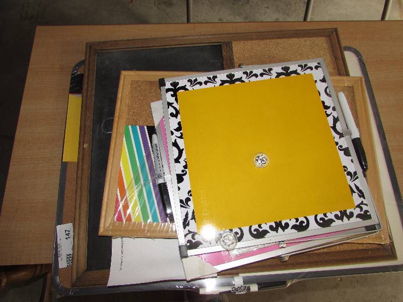 lot 147 image: CORK BOARDS AND MESSAGE BOARDS