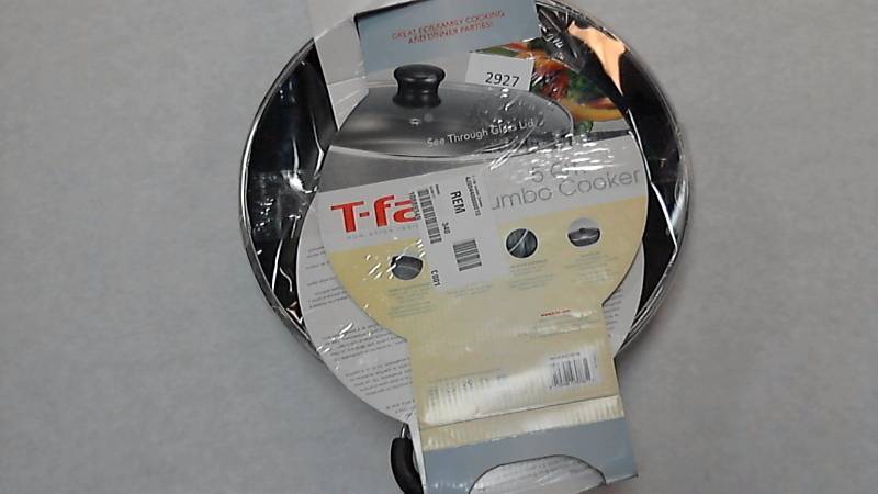 lot 2927 image: T-fal 5-Qt. Jumbo Cooker with Glass Lid