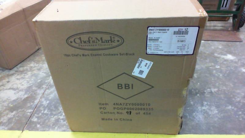 lot 2936 image: Chefs Mark 10-Pc. Ceramic Nonstick Aluminum Cookware Set