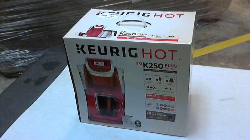 lot 2957 image: Keurig Plus Series K250 Brewing System Red