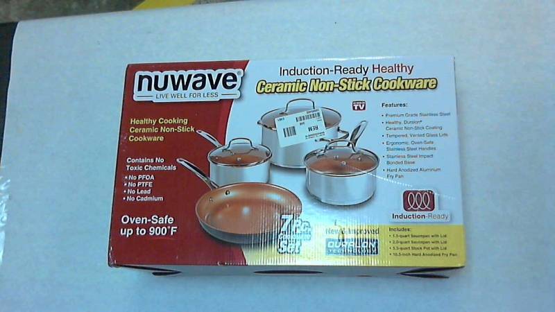 lot 2978 image: Nuwave 7 pc. Cookware set