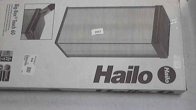 lot 2997 image: Hailo Big Bin Touch 15 Gallon White Trash Can