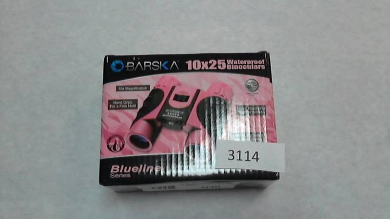lot 3114 image: 10x25mm Waterproof Pink Binoculars