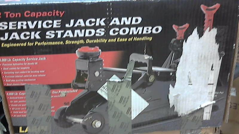lot 3168 image: 2 Ton Floor Jack w Jack Stand