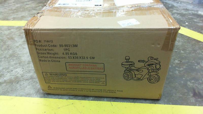 lot 3173 image: Kid Motorz Motorcycle 6V Blue Ride On