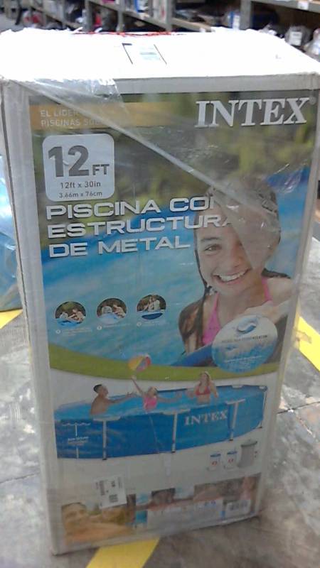 lot 3135 image: Metal Frame Pool Set,12x30