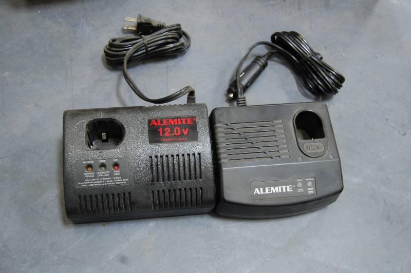 lot 47 image: 12V Alemite Battery Chargers