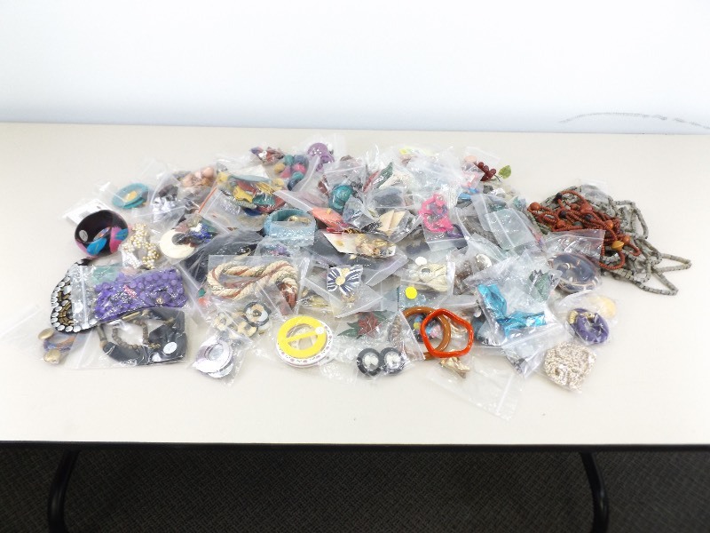 Large Lot of Packaged Costume Jewelry