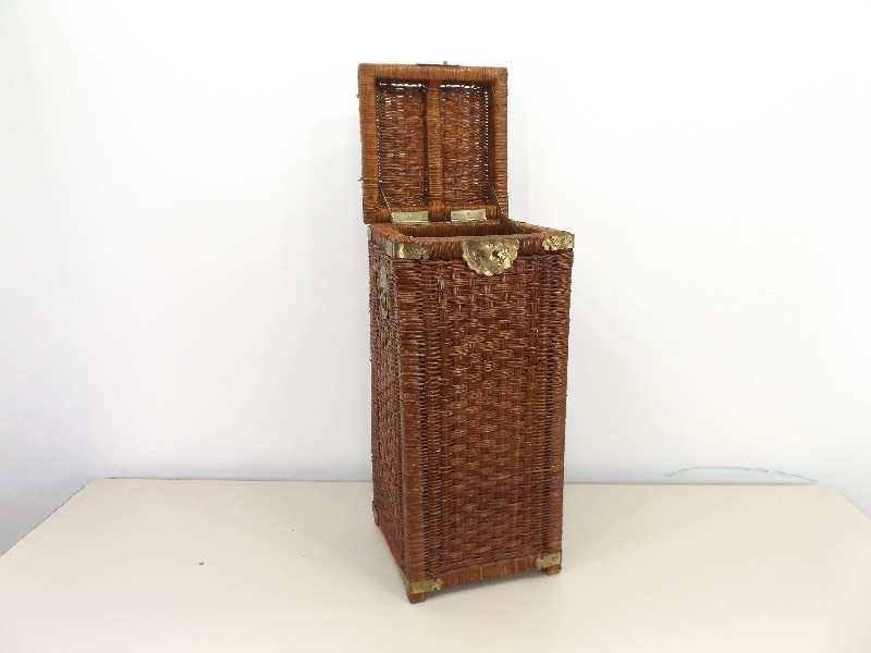 Lot of 4 Larger Wicker Baskets