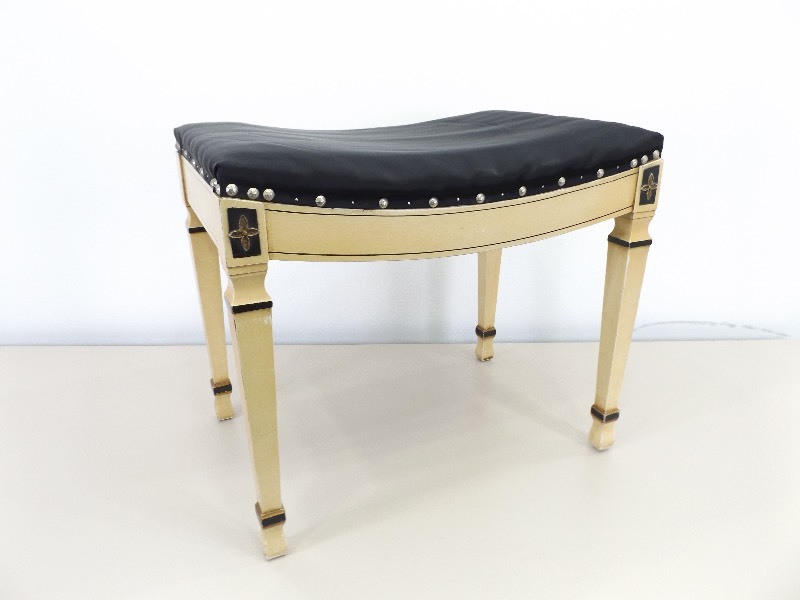 Mid Century Wood Bench with Silky Upholstered Top&nbsp
