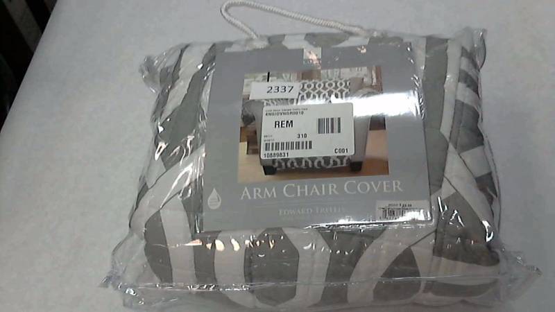 lot 2337 image: Lush Decor Edward Trellis Chair Cover Gray