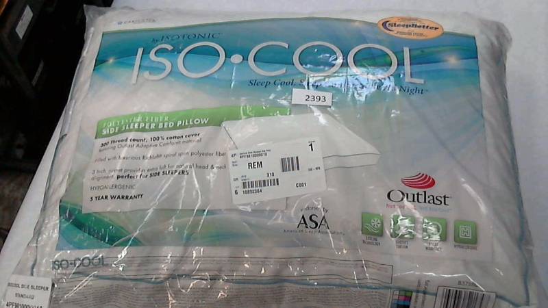 lot 2393 image: IsoCool Side Sleeper Std Pillow