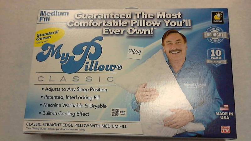 lot 2404 image: My Pillow Queen Standard