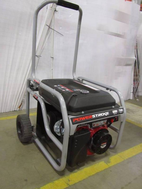 lot 15 image: PowerStroke 6,000-Watt Gasoline Powered Portable Generator