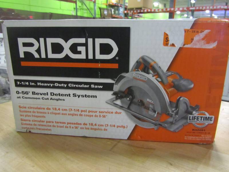 lot 36 image: RIDGID 15 Amp 7-14 in. Circular Saw