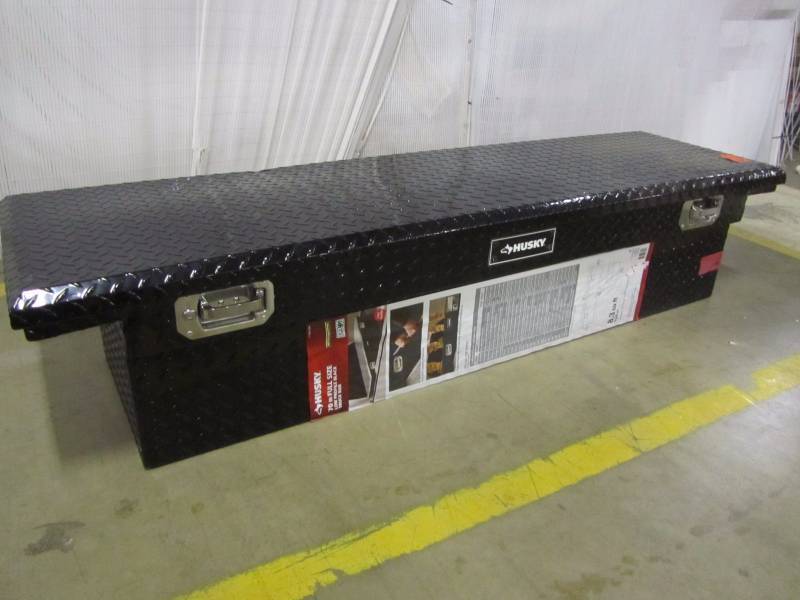 lot 61 image: Husky 70 in. Topsider Black Low-Profile Truck Box