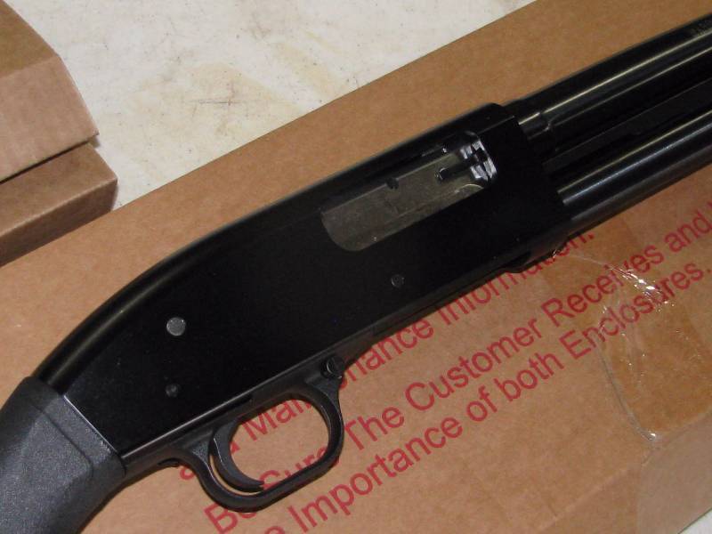 lot 1 image: Mossberg Maverick Security 12 Gauge NEVER FIRED