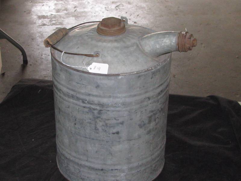 lot 48 image: Galvanized Gas Can