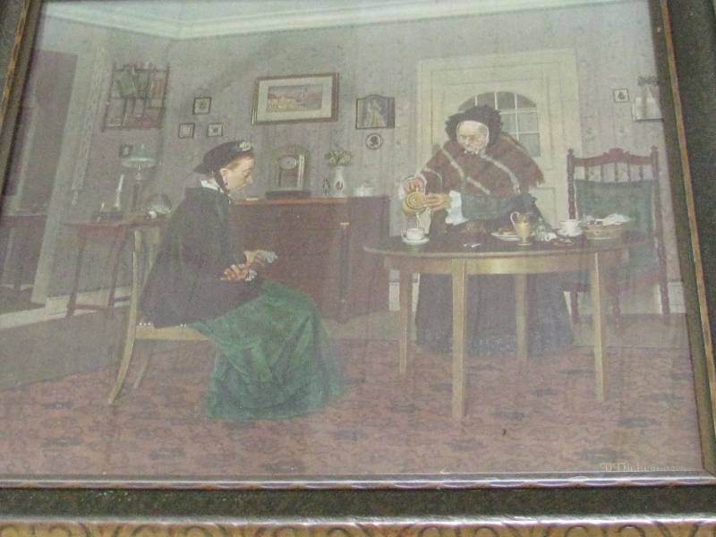 lot 63 image: Ladies Having tea Print 1902