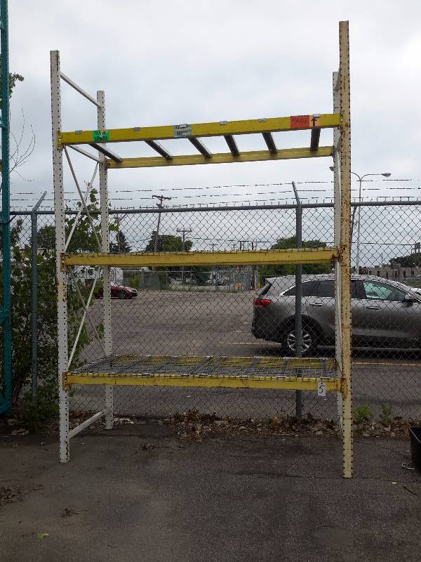 2 Sections Speedrack Pallet Racking 14 ft , 3 Shelves