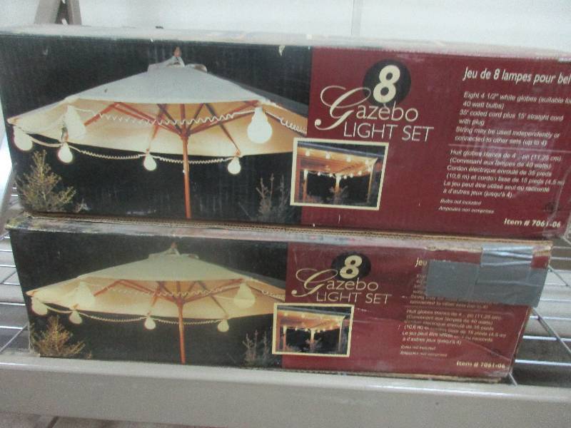 2 gazebo light sets