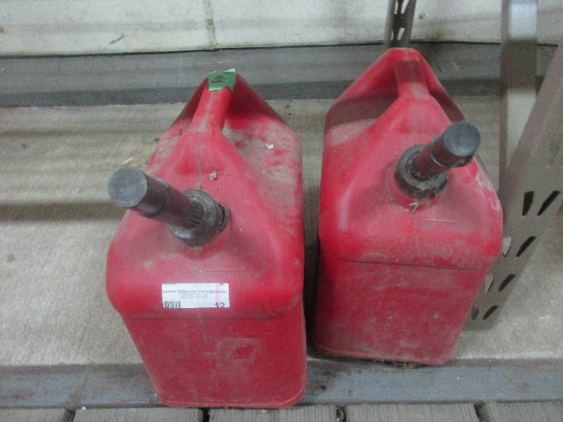 2 - 5 gallon gas cans