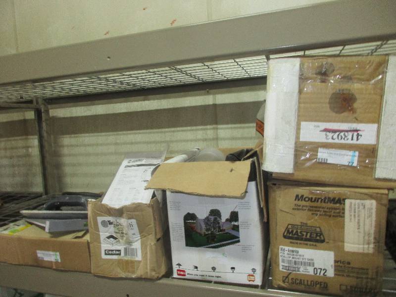 misc lot - vent covers - outdoor lighting - cordless air compressor and tools