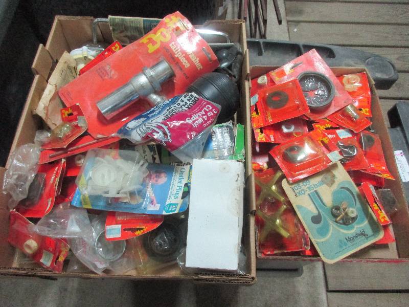 2 full boxes misc plumbing supplies