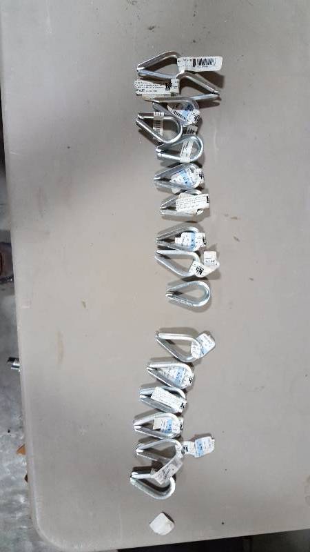 lot 9 image: Assorted Wire Rope Clips (18 - 12)