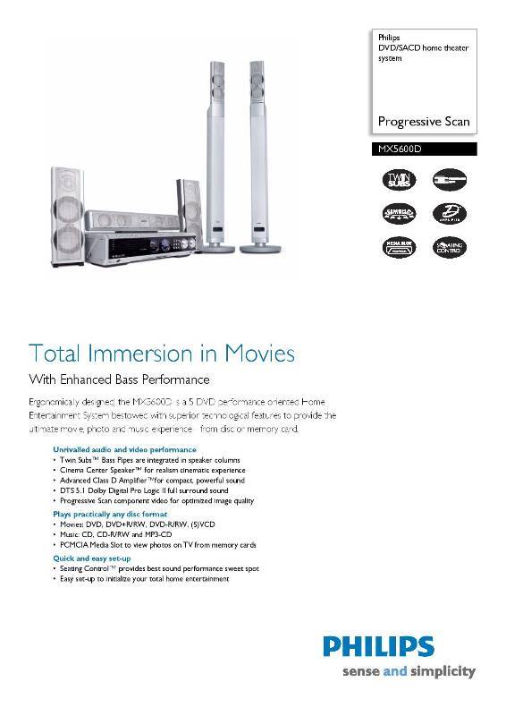 Philips MX5600D 2024 DVD/CD Home Theater