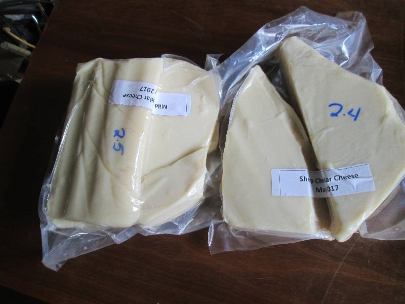 lot 3 image: 4.9 lb.Chunk Sharp Cheddar Cheese P...