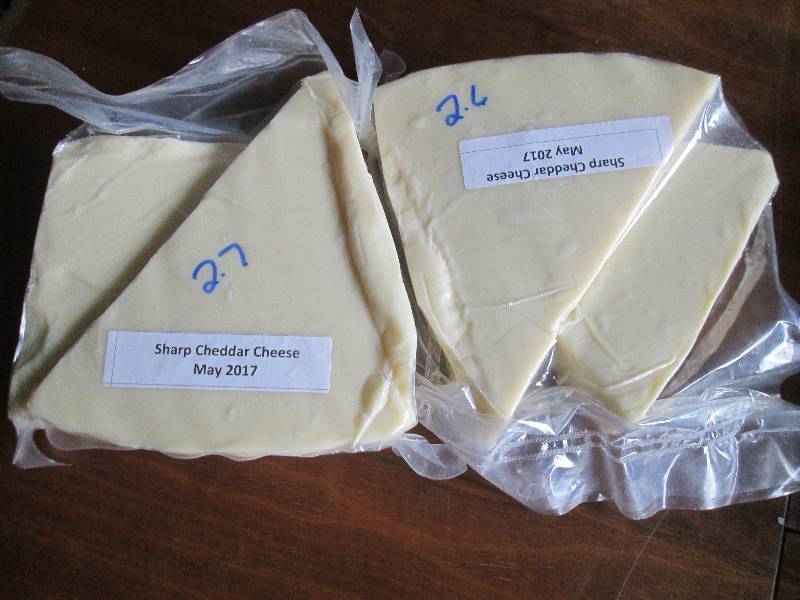 lot 5 image: 5.3 lb.Chunk Sharp Cheddar Cheese P...