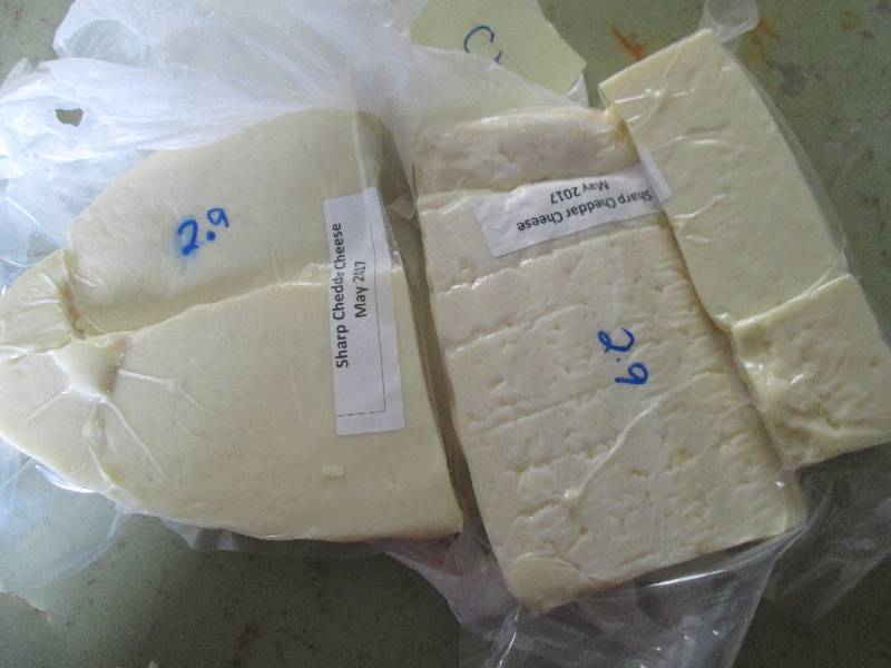 lot 11 image: 5.8 lb.Chunk Sharp Cheddar Cheese P...
