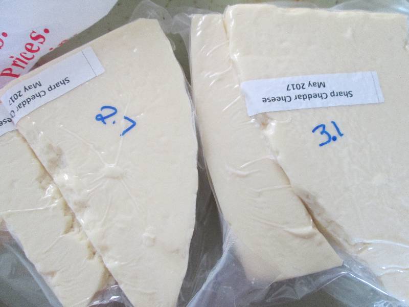 lot 12 image: 5.8 lb.Chunk Sharp Cheddar Cheese P...