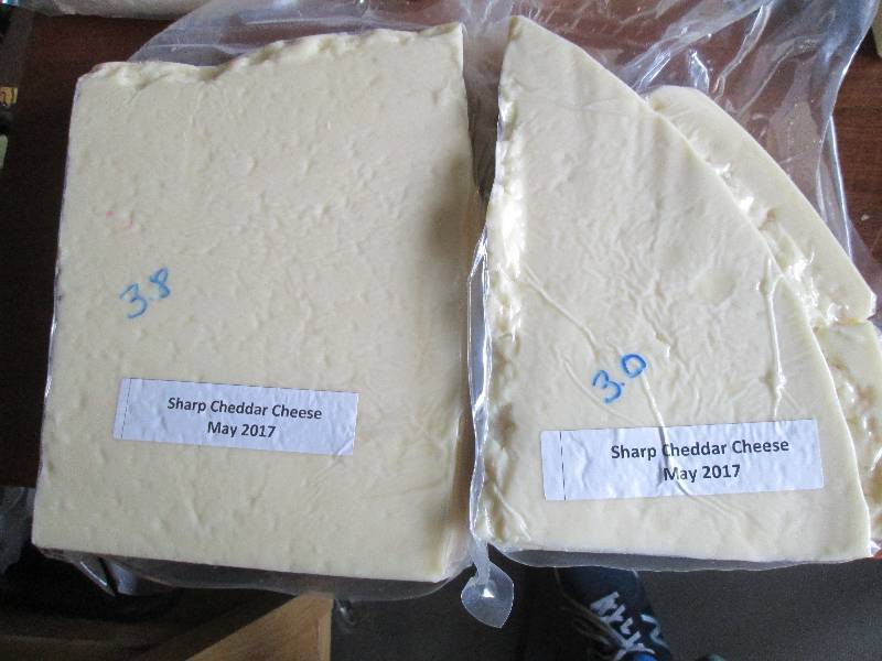 lot 15 image: 6.8 lb.Chunk Sharp Cheddar Cheese P...