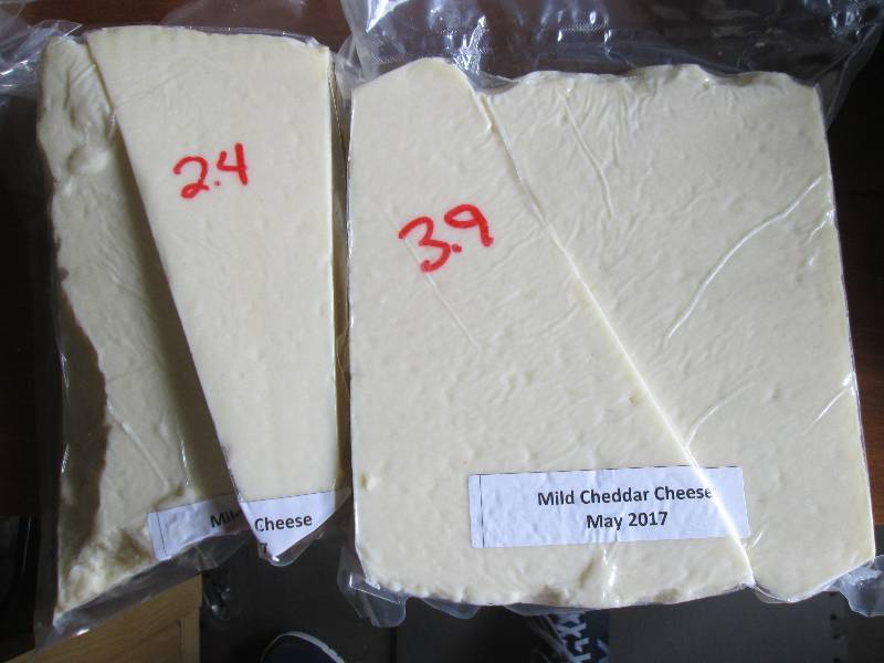 lot 16 image: 6.3 lb.Chunk Mild Cheddar Cheese Pr...