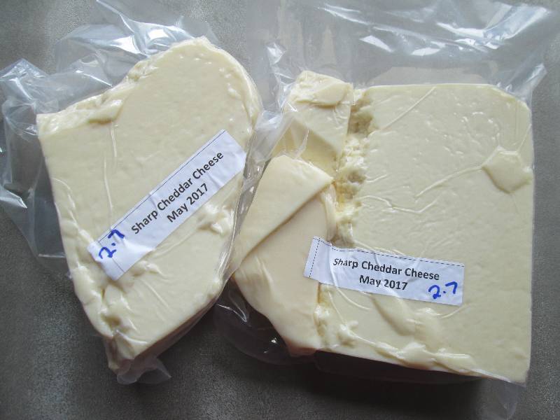 lot 27 image: 5.4 lb.Chunk Sharp Cheddar Cheese P...